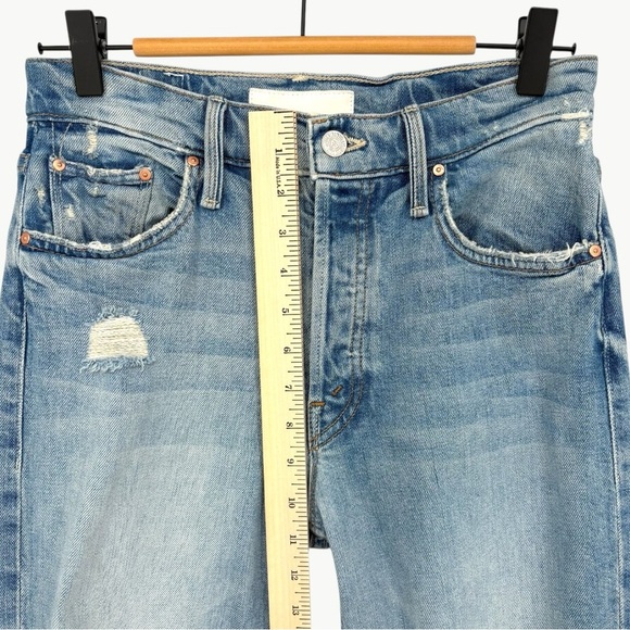 MOTHER The Tomcat High Rise Cropped Straight Jeans in The Confession | Sz 26 - Picture 9 of 16